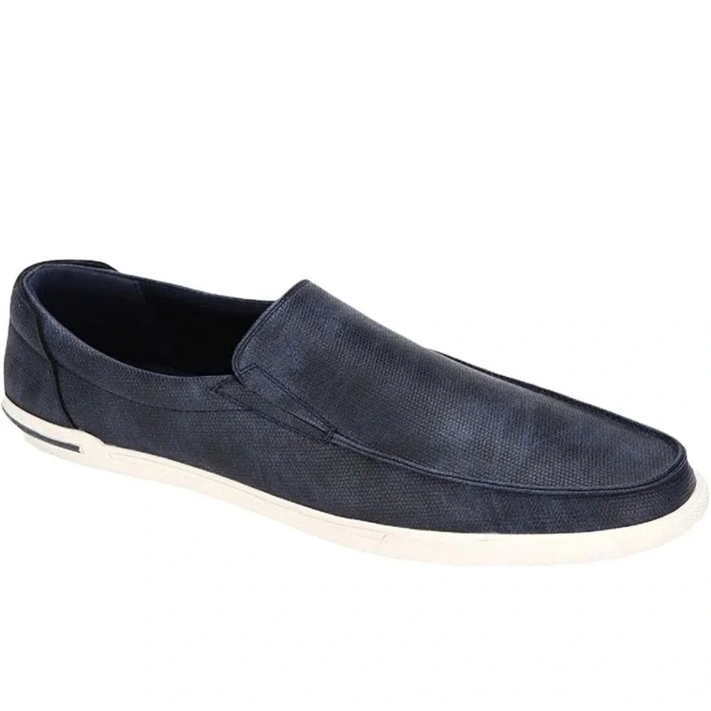 Unlisted by Kenneth Cole Men's Un-Anchor Slip on Sneaker Color Navy Size 11.5